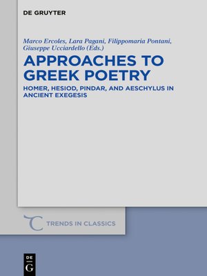 cover image of Approaches to Greek Poetry